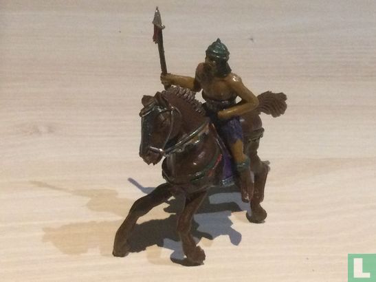 Mongolischer Krieger zu Pferd   - Bild 1