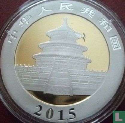 China 10 Yuan 2015 (gefärbt) "Panda" - Bild 1