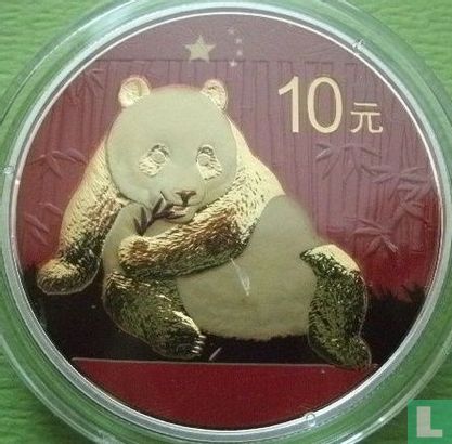 China 10 yuan 2015 (coloured) "Panda" - Image 2