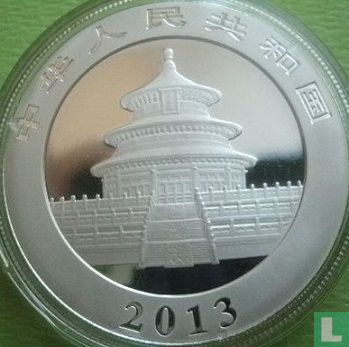 China 10 Yuan 2013 (gefärbt) "Panda" - Bild 1