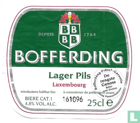 Bofferding Lager 25 cl