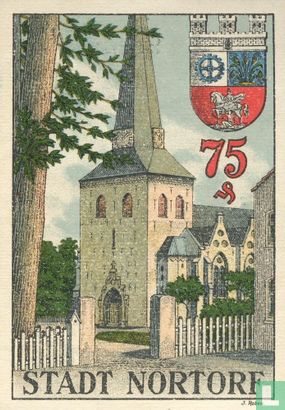 Nortorf, Stadt - 75 Pfennig  1920 - Afbeelding 2