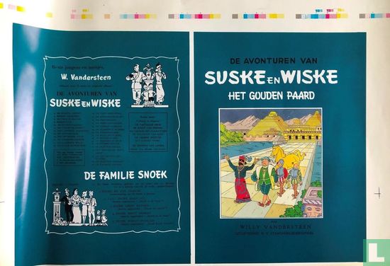 Suske en Wiske - Proefdruk cover Het gouden paard  - Image 2