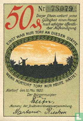 Nortorf, Stadt - 50 Pfennig 1920 - Bild 1
