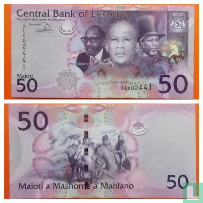 Lesotho 50 Maloti 2013