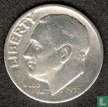 États-Unis 1 dime 1955 (D) - Image 1