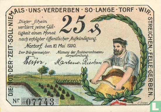 Nortorf, Stadt - 25 Pfennig 1920 - Image 1