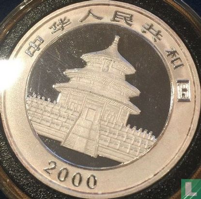 China 10 yuan 2000 (coloured) "Panda" - Image 1