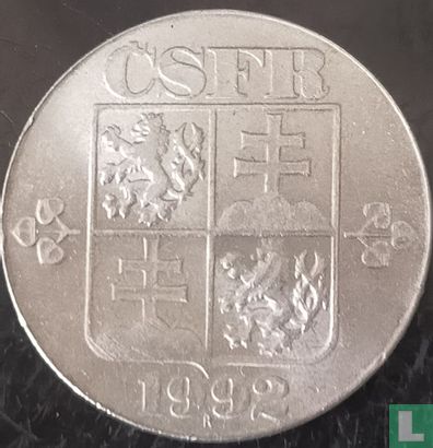 Tsjecho-Slowakije 2 koruny 1992 - Afbeelding 1