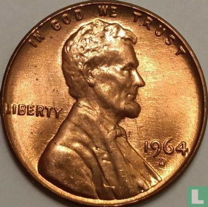 Verenigde Staten 1 cent 1964 (D - letter ver van het jaartal) - Afbeelding 1