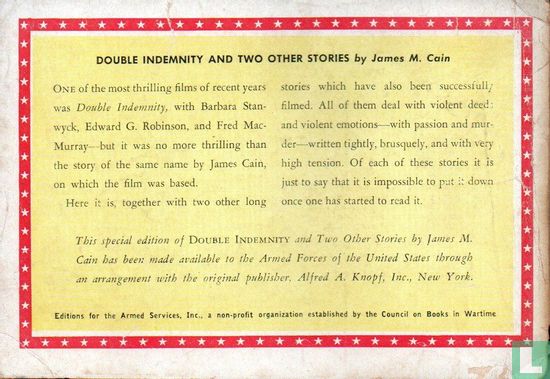 Double indemnity and two other stories - Afbeelding 2