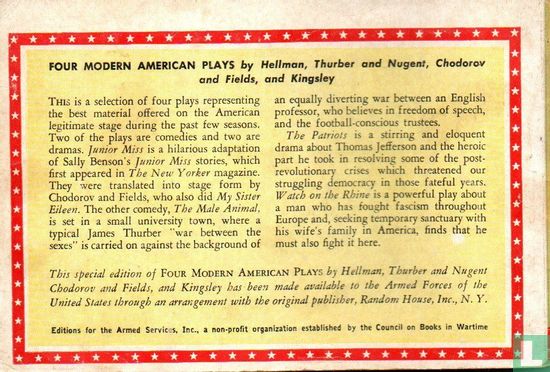 Four modern American plays  - Bild 2