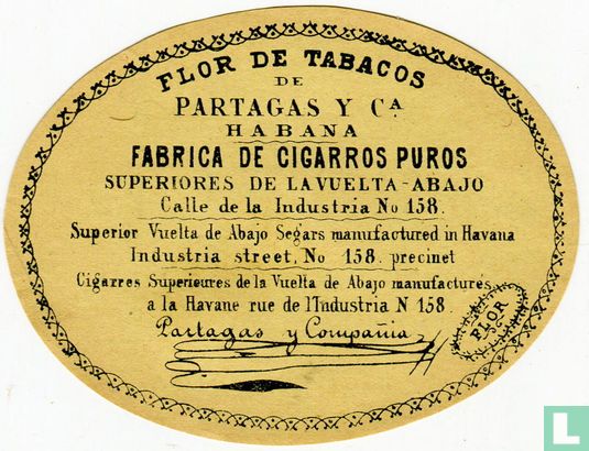 Flor de tabacos de Partagas y Ca Habana - Afbeelding 1