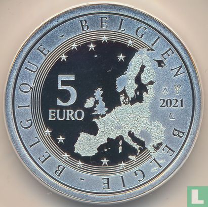 Belgium 5 euro 2021 (PROOF) "175th anniversary Birth of Charles Van Depoele" - Image 1