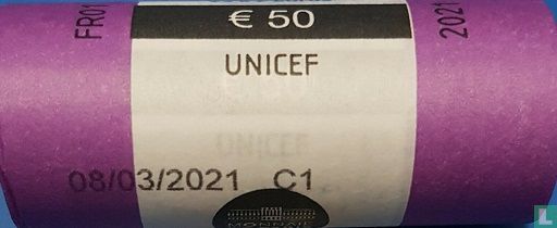 Frankrijk 2 euro 2021 (rol) "75 years of UNICEF" - Afbeelding 2