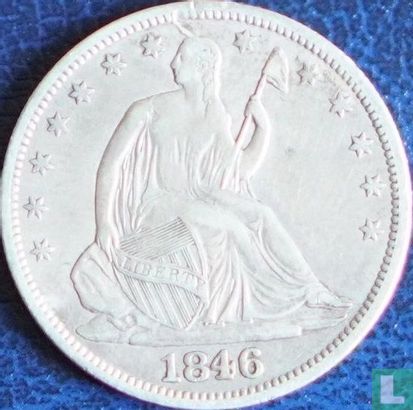 United States ½ dollar 1846 (O - type 1) - Image 1