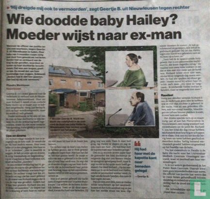 Wie doodde baby Hailey? Moeder wijst naar ex-man - Afbeelding 2
