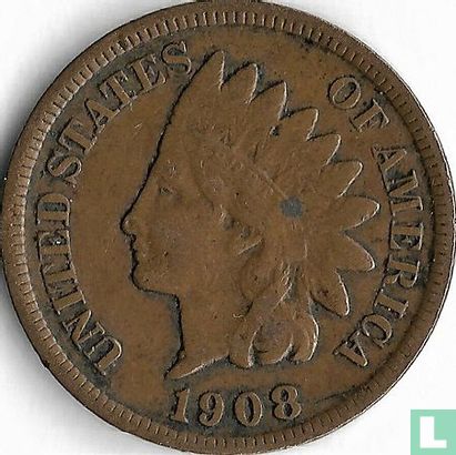 États-Unis 1 cent 1908 (S) - Image 1