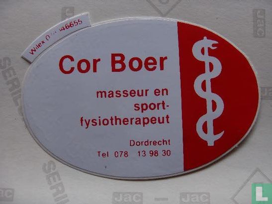 Cor Boer masseur en sportfysiotherapeut