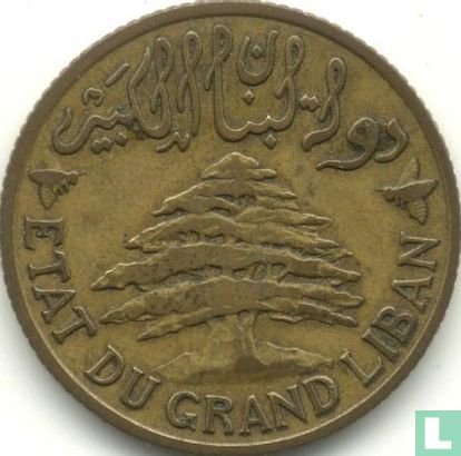 Liban 5 piastres 1925 (type 1) - Image 2