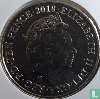 Royaume-Uni 10 pence 2018 "O - Oak" - Image 1