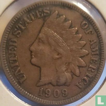 États-Unis 1 cent 1909 (Indian Head - sans lettre) - Image 1