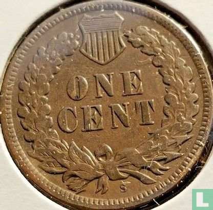 États-Unis 1 cent 1909 (Indian Head - S) - Image 2