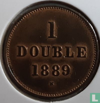 Guernsey 1 double 1889 - Image 1