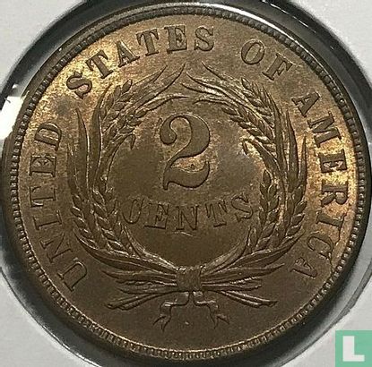 United States 2 cents 1865 (type 2) - Image 2