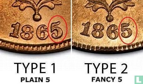 United States 2 cents 1865 (type 2) - Image 3