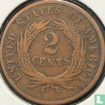 États-Unis 2 cents 1869 (type 1) - Image 2