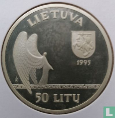 Lithuania 50 litu 1995 (PROOF) "120th birth anniversary of Mikalojus Konstantinas Ciurlionis" - Image 1