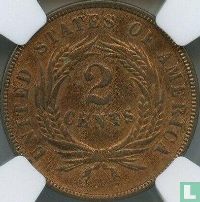 États-Unis 2 cents 1869 (type 2) - Image 2