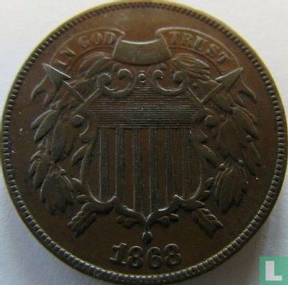 United States 2 cents 1868 - Image 1