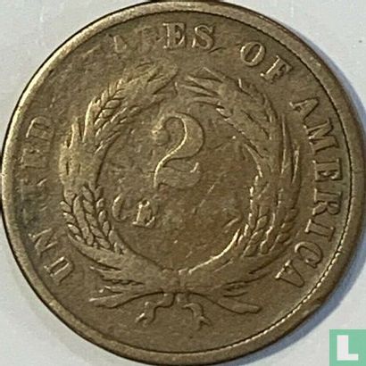 United States 2 cents 1864 (type 2) - Image 2