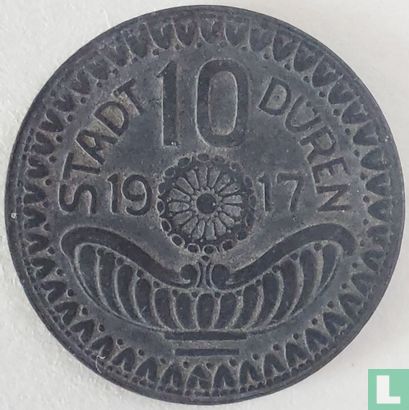 Düren 10 pfennig 1917 - Afbeelding 1
