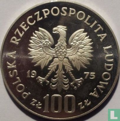 Poland 100 zlotych 1975 (PROOF) "Helena Modrzejewska" - Image 1