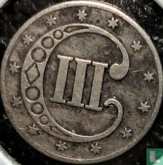 United States 3 cents 1853 - Image 2