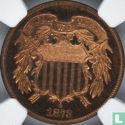 United States 2 cents 1873 (type 2) - Image 1