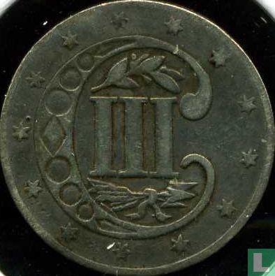 United States 3 cents 1858 - Image 2