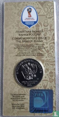 Russia 25 rubles 2018 (folder) "Football World Cup in Russia - Trophy" - Image 2