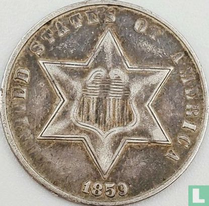 Vereinigte Staaten 3 Cent 1859 - Bild 1