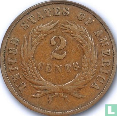 États-Unis 2 cents 1872 - Image 2