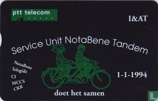 PTT Telecom I&AT Service Unit NotaBene Tandem - Bild 1