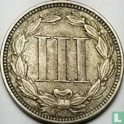 Vereinigte Staaten 3 Cent 1868 (Kupfer-Nickel) - Bild 2