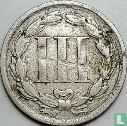 Verenigde Staten 3 cents 1866 (koper-nikkel) - Afbeelding 2