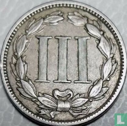 Vereinigte Staaten 3 Cent 1867 (Kupfer-Nickel) - Bild 2