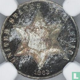 United States 3 cents 1863 - Image 1