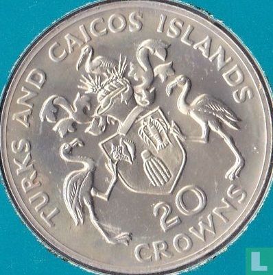 Turks- en Caicoseilanden 20 crowns 1974 "100th anniversary Birth of Winston Churchill" - Afbeelding 2
