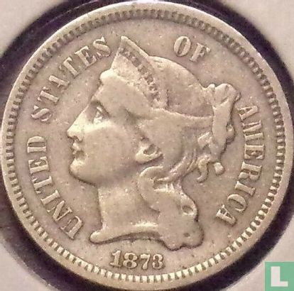 United States 3 cents 1873 (type 2) - Image 1